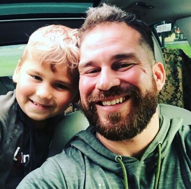 Kaiser Orion Griffith with his father Nathan Griffith